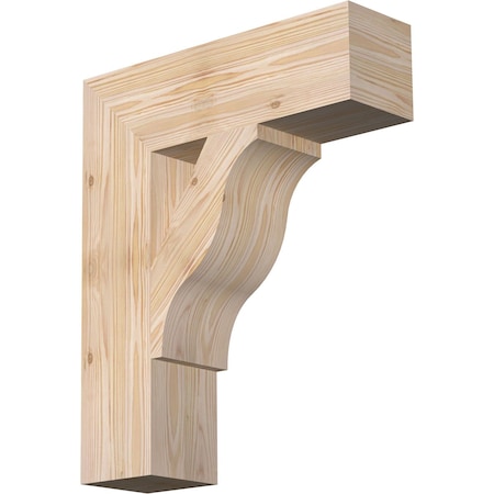 Ekena Millwork Funston Block Smooth Bracket, Douglas Fir, 5 1/2"W x 20"D x 24"H BKT06X20X24FST05SDF